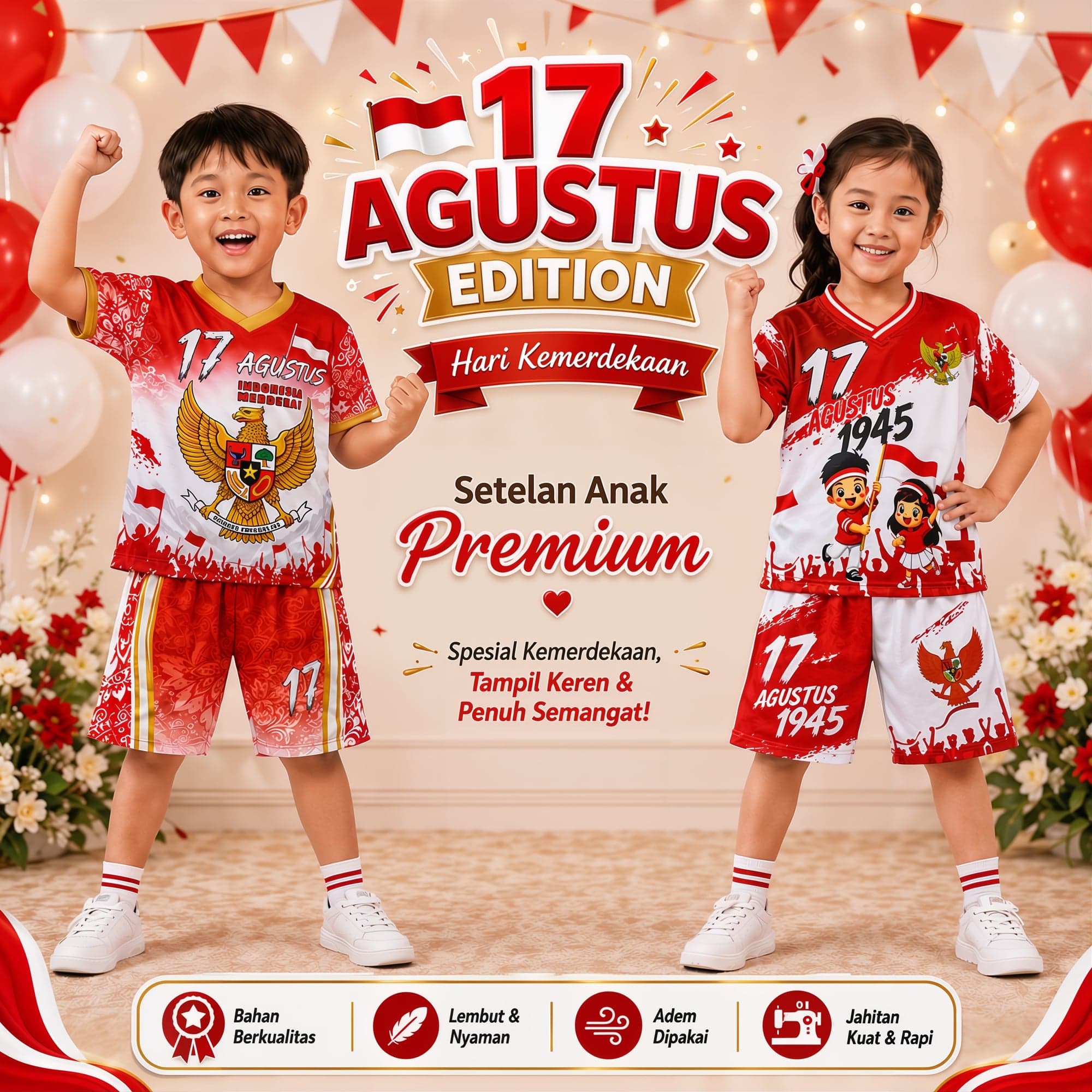 Setelan Anak  17 Agustus